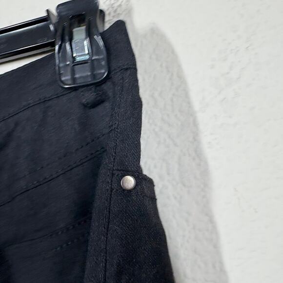 Diane Firsten Womens Size 38 Straight Leg Pants Black Virgin Wool Lycra Blend - Picture 4 of 7